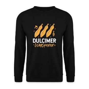 Dulcimer whisperer - Unisex Sweatshirt - black - Front - Alina (178cm) & Michal (187cm)