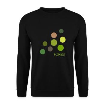 all the colours - forest - Unisex Sweatshirt - black - Front - Alina (178cm) & Michal (187cm)