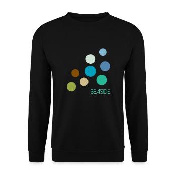 Toutes les couleurs - Bord de mer - Sweat-shirt Unisexe - noir - Devant - Alina (178cm) & Michal (187cm)
