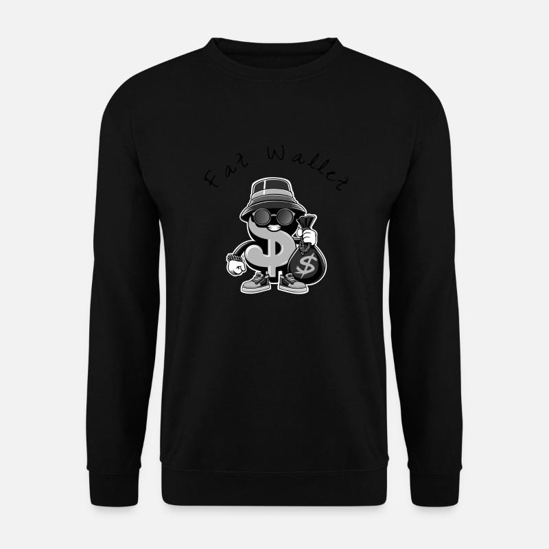 Fat wallet line - Unisex Sweatshirt - black