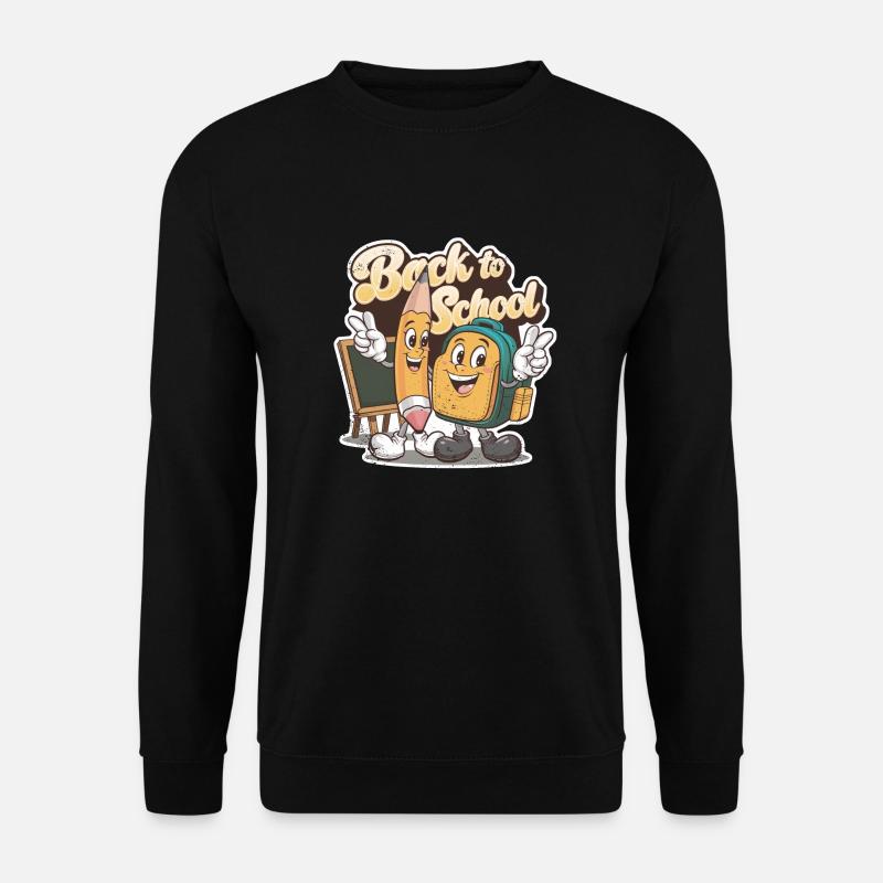 Zurück zur Schule - Unisex Pullover - Schwarz