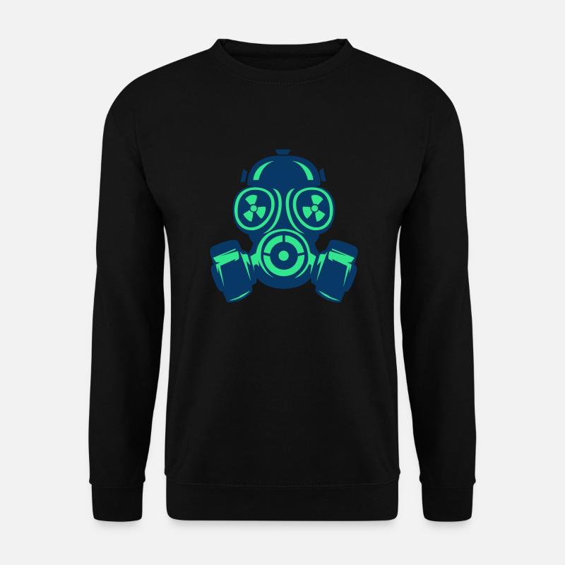 gasmaske 02 - Unisex Pullover - Schwarz
