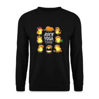 Rock Yoga - Festival edition - Unisex Pullover - Schwarz - Vorne - Alina (178cm) & Michal (187cm)