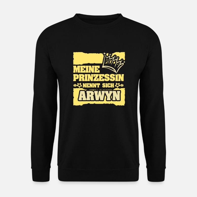 Mädchenname Arwyn - Unisex Pullover - Schwarz