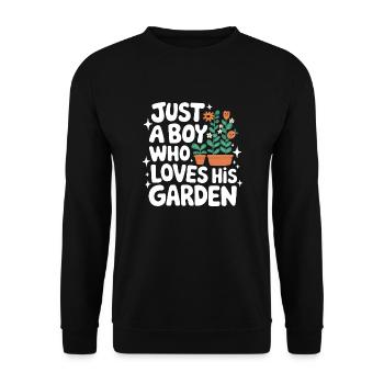 Jardinier Plantes de jardin Jardinage - Sweat-shirt Unisexe - noir - Devant - Alina (178cm) & Michal (187cm)