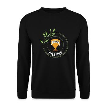 Billard Siegerin Gewinner Turnier Meisterschaft - Unisex Pullover - Schwarz - Vorne - Alina (178cm) & Michal (187cm)