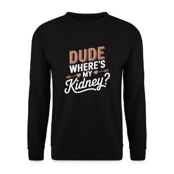 Funny statement saying about the surgery - Unisex Sweatshirt - black - Front - Alina (178cm) & Michal (187cm)