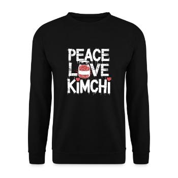 For all kimchi lovers - Unisex Sweatshirt - black - Front - Alina (178cm) & Michal (187cm)