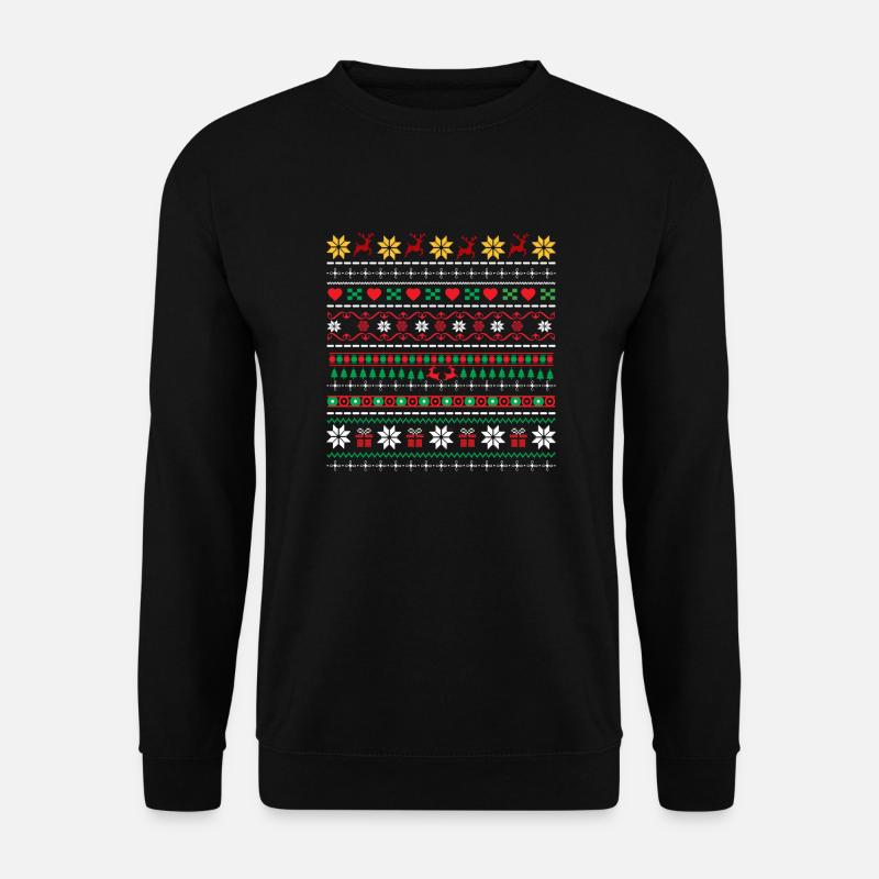 Christmas Pattern - Unisex Sweatshirt - black