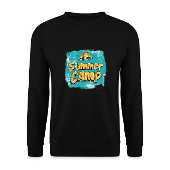 vintage summer camp - Unisex Sweatshirt - black - Front - Alina (178cm) & Michal (187cm)