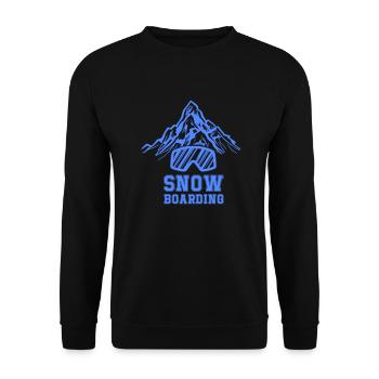 Snowboarding - Unisex Pullover - Schwarz - Vorne - Alina (178cm) & Michal (187cm)