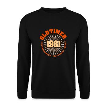 Award 1981 - Unisex Sweatshirt - black - Front - Alina (178cm) & Michal (187cm)