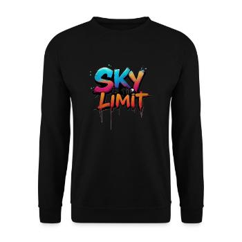sky is the limit - Unisex Sweatshirt - black - Front - Alina (178cm) & Michal (187cm)