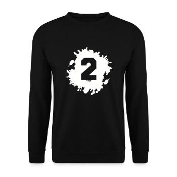 2 klecks - Unisex Pullover - Schwarz - Vorne - Alina (178cm) & Michal (187cm)