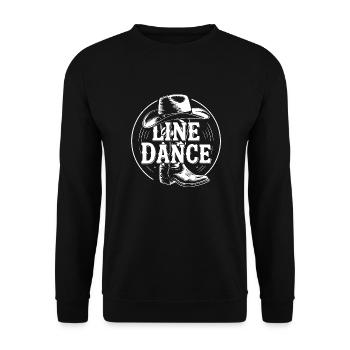Line Dance Group Training My Dance Sport - Unisex Sweatshirt - black - Front - Alina (178cm) & Michal (187cm)