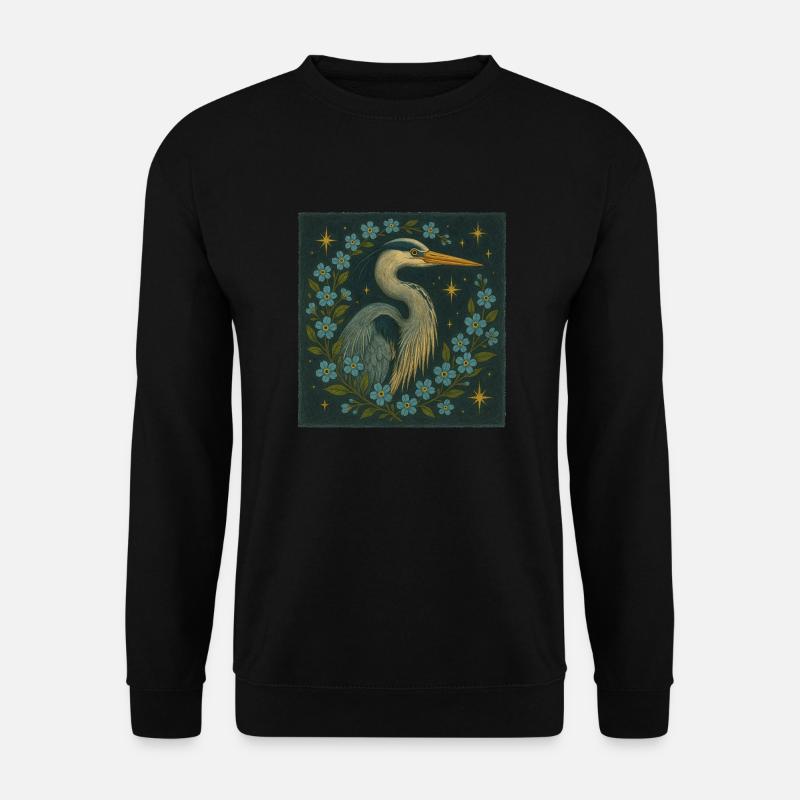 Great Blue Heron - Unisex Sweatshirt - black