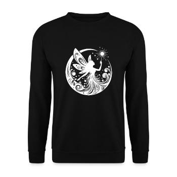 Fee - Unisex Pullover - Schwarz - Vorne - Alina (178cm) & Michal (187cm)