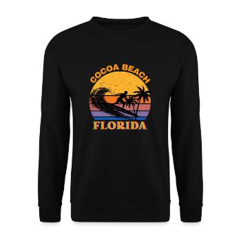 Surfing Florida - Unisex Sweatshirt - black - Front - Alina (178cm) & Michal (187cm)