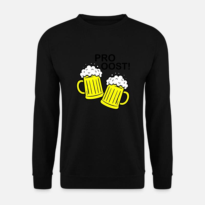Bier Anstossen Prost - Unisex Pullover - Schwarz