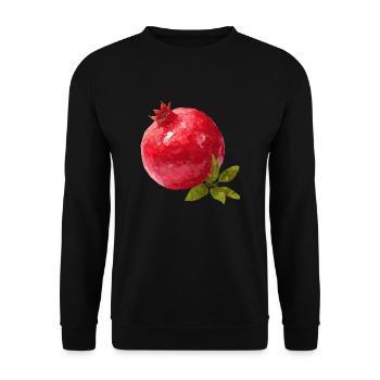 Pomegranate - Unisex Sweatshirt - black - Front - Alina (178cm) & Michal (187cm)