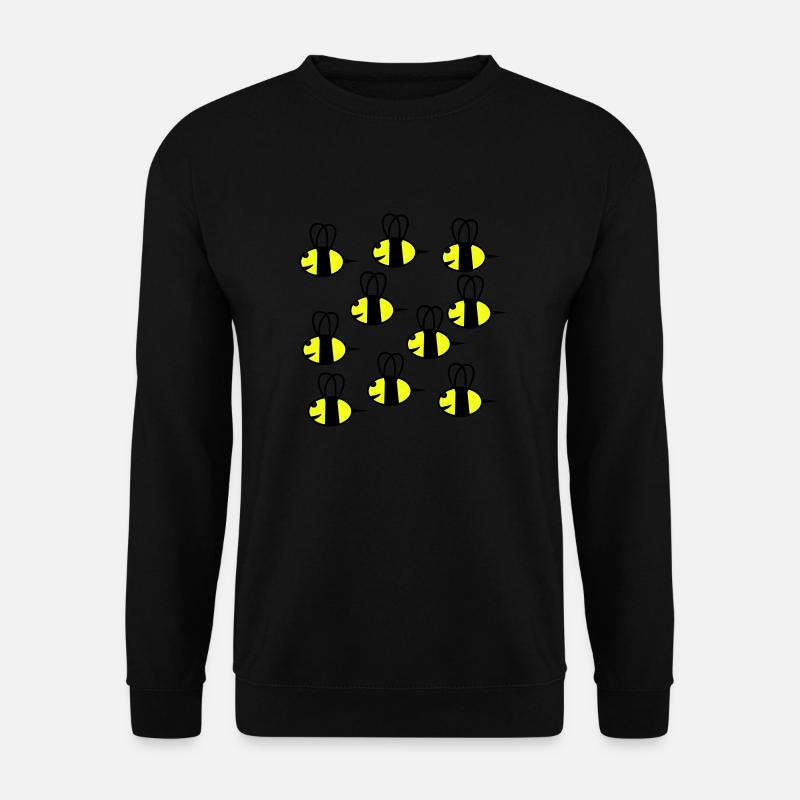 essaim d'abeilles amicales - Sweat-shirt Unisexe - noir