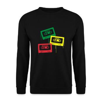 Roots, Rock, Reggae - Unisex Pullover - Schwarz - Vorne - Alina (178cm) & Michal (187cm)