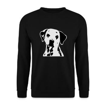 dogz_dalmatiner - Unisex Sweatshirt - black - Front - Alina (178cm) & Michal (187cm)