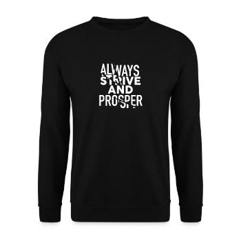 ASAP Mob Always Strive and Prosper Rocky Gift - Unisex Sweatshirt - black - Front - Alina (178cm) & Michal (187cm)