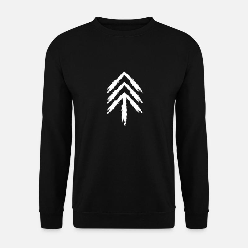 Pfeil nach oben - Unisex Pullover - Schwarz