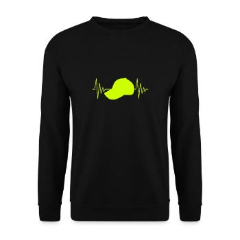 Casquette battement de cœur - Sweat-shirt Unisexe - noir - Devant - Alina (178cm) & Michal (187cm)
