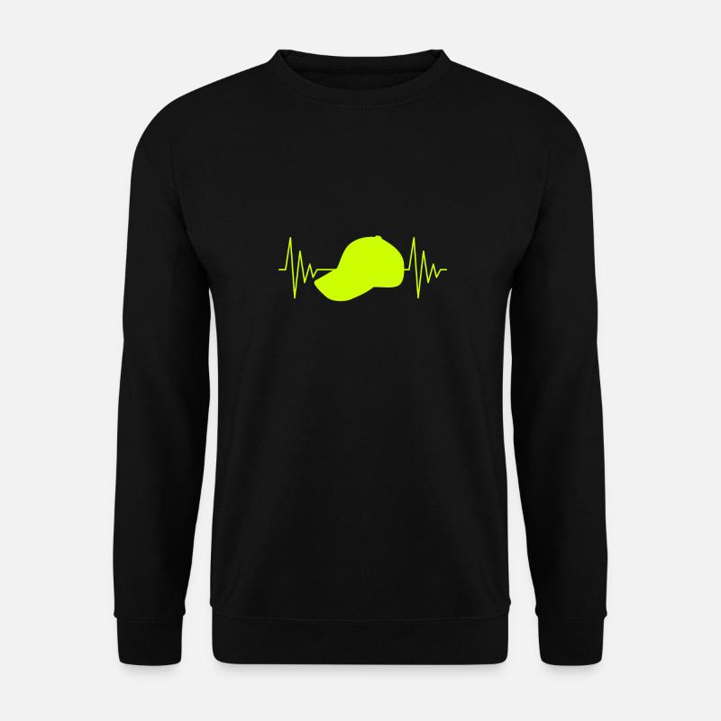 Mütze Herzschlag - Unisex Pullover - Schwarz