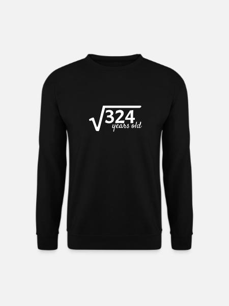 18 years old root math - Unisex Sweatshirt - black