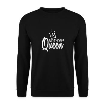 Birthday Queen Birthday Queen - Sweat-shirt Unisexe - noir - Devant - Alina (178cm) & Michal (187cm)