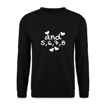 Dancing Dance Dance Course Rhythm - Unisex Sweatshirt - black - Front - Alina (178cm) & Michal (187cm)
