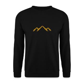 Mountain mountaineering - Unisex Sweatshirt - black - Front - Alina (178cm) & Michal (187cm)