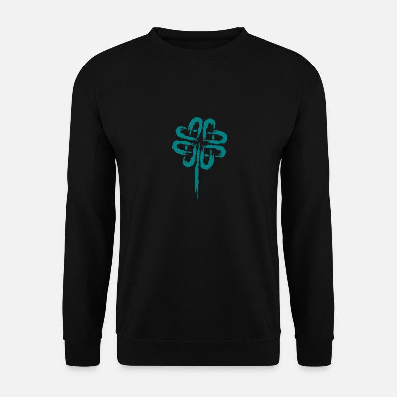 Cloverleaf Symbol Celtic Symbols - Unisex Sweatshirt - black