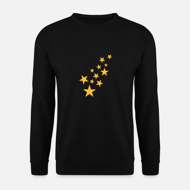 Stern Symbol Sternchen Muster - Unisex Pullover - Schwarz