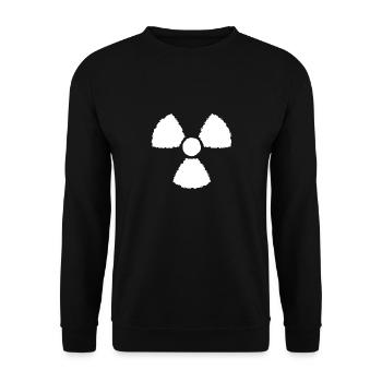 Nuclear symbol sign - Unisex Sweatshirt - black - Front - Alina (178cm) & Michal (187cm)