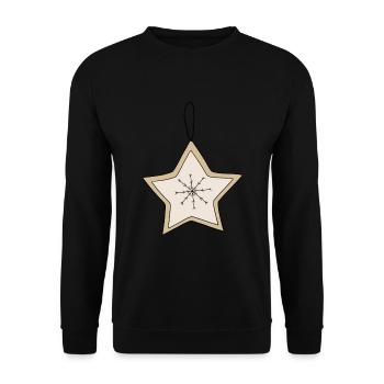 Poinsettia - Unisex Sweatshirt - black - Front - Alina (178cm) & Michal (187cm)