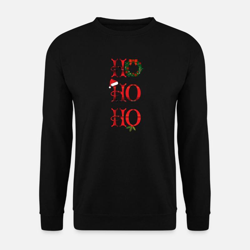 HoHoHo Weihnachten - Unisex Pullover - Schwarz