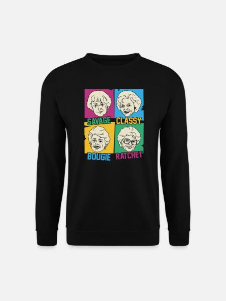 Golden Girls Grafik - Unisex Pullover - Schwarz