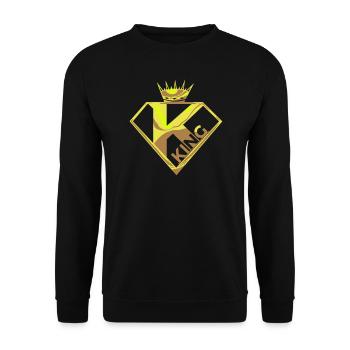 king - Diamond GOLD - Sweat-shirt Unisexe - noir - Devant - Alina (178cm) & Michal (187cm)