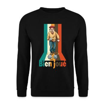 Petanque Petanque Geschenke für einen Petanque - Unisex Pullover - Schwarz - Vorne - Alina (178cm) & Michal (187cm)