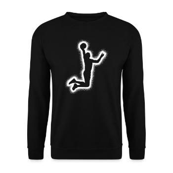 Joueurs de basket-ball Bball Garçons Enfants Basketball - Sweat-shirt Unisexe - noir - Devant - Alina (178cm) & Michal (187cm)