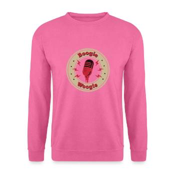 Boogie Woogie Vintage Mikrofon Geschenk - Unisex Pullover - Pink - Vorne