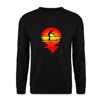 SUP SUP - Sweat-shirt Unisexe - noir - Devant - Alina (178cm) & Michal (187cm)
