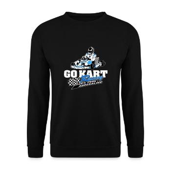 GoKart - Kartsport - Kart - Go Kart - Unisex Pullover - Schwarz - Vorne - Alina (178cm) & Michal (187cm)