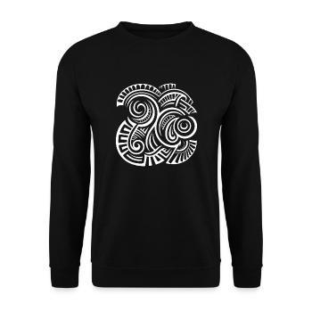 Enthüllung der Maori Tattoo Meisterschaft - Unisex Pullover - Schwarz - Vorne - Alina (178cm) & Michal (187cm)