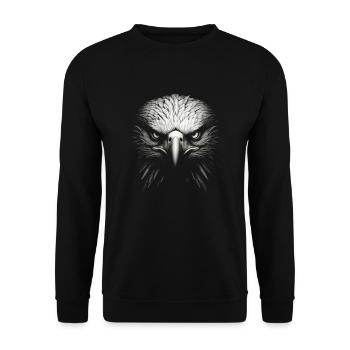 Bald Eagle - Unisex Sweatshirt - black - Front - Alina (178cm) & Michal (187cm)