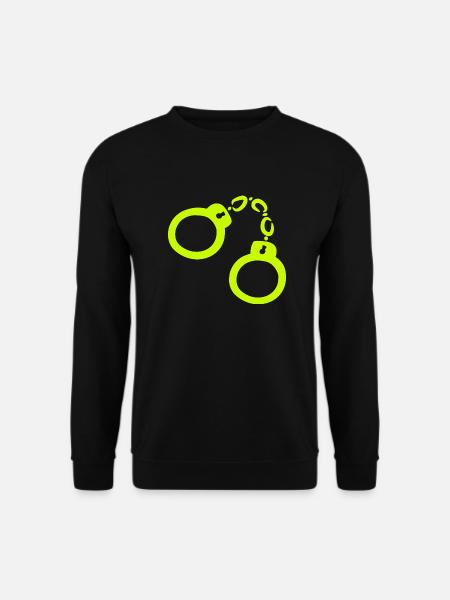 Handcuffs Yellow - Unisex Sweatshirt - black